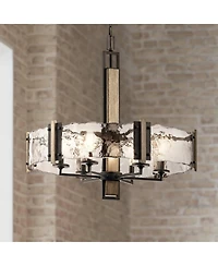 Kichler Aberdeen 28" Wide 6-Light Olde Bronze Modern Rustic Pendant