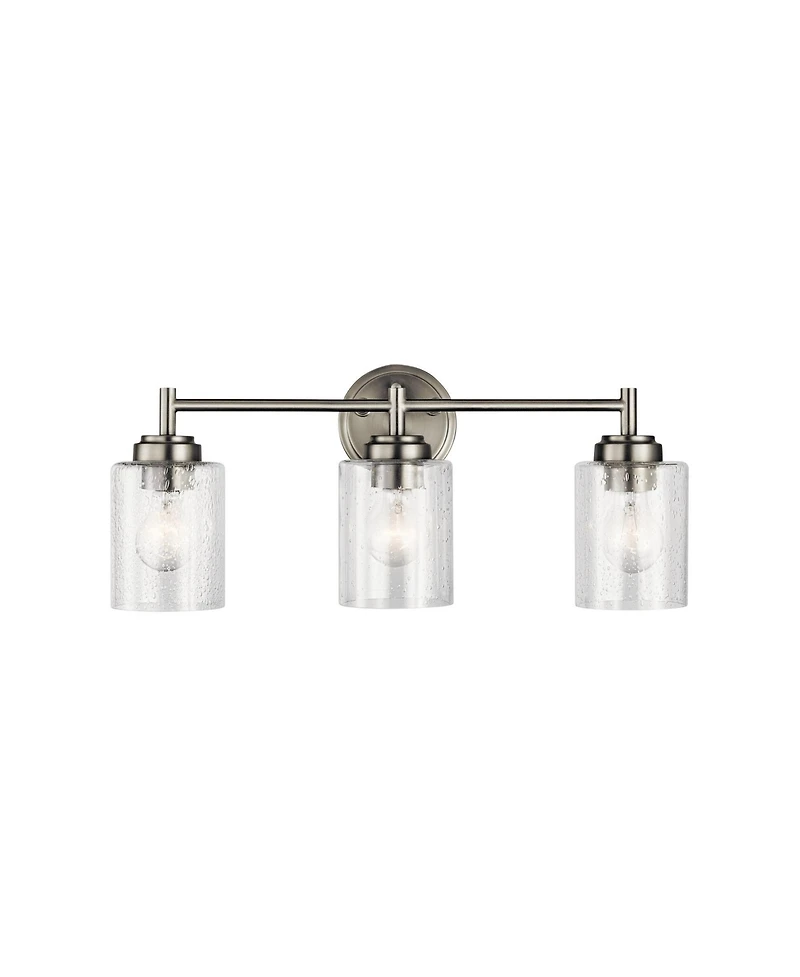 Kichler Winslow 21 1/2"W Brushed Nickel 3-Light Bath Light