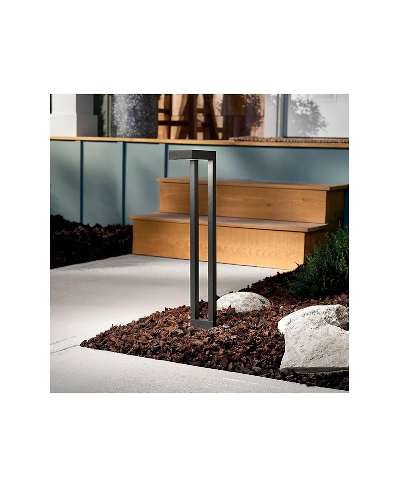 Kichler Two Arm 22" High Textured Black Landscape Path Light