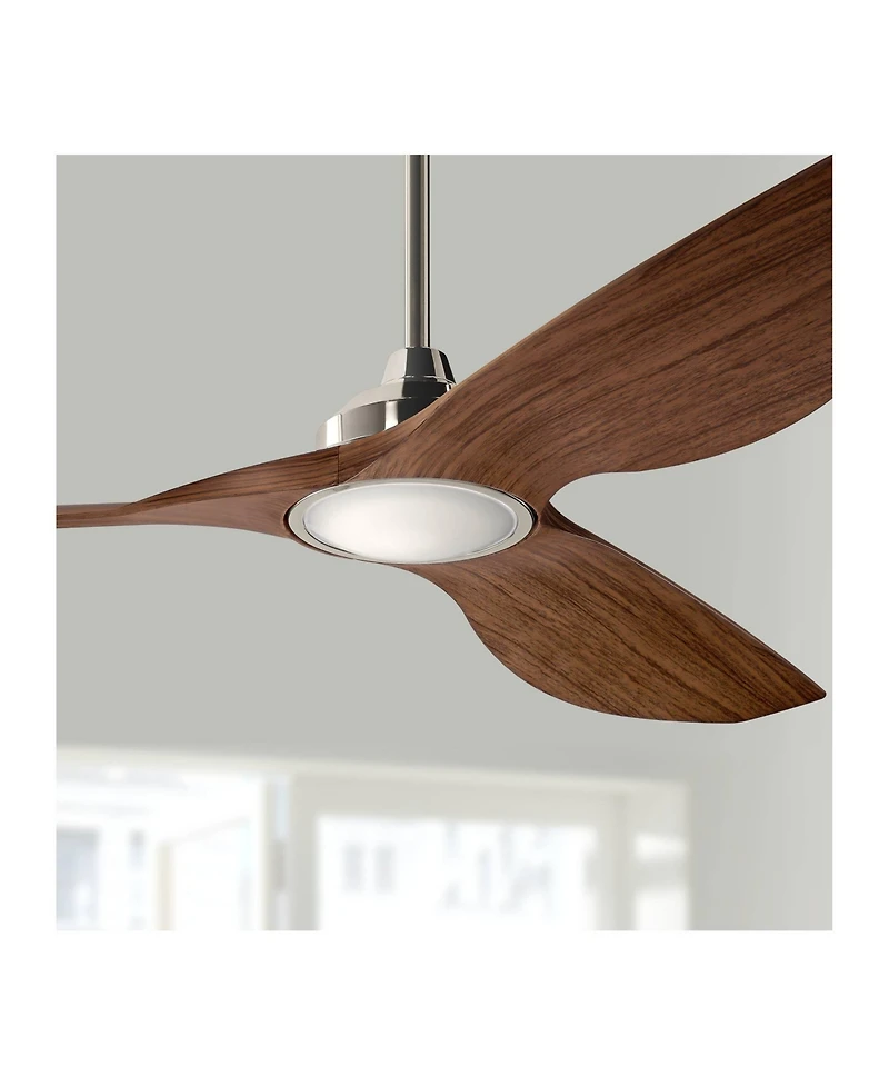65" Kichler Imari Polished Nickel Led Ceiling Fan