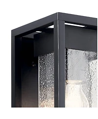 Kichler Mercer 12" High Black Silver Outdoor Wall Light