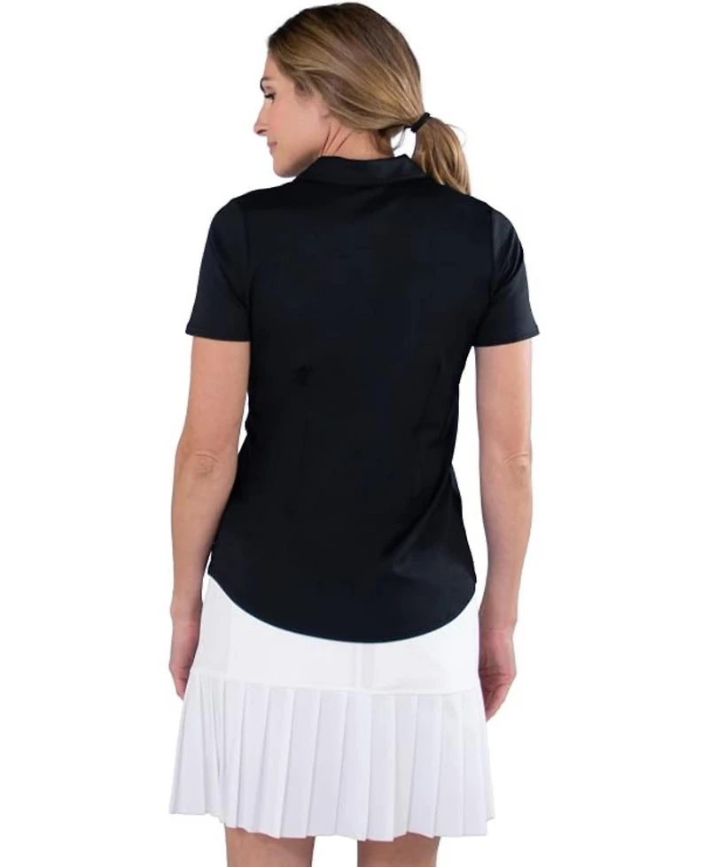 Jofit Women's Performance Golf Semi-Fitted Honeycomb-Textured Polo