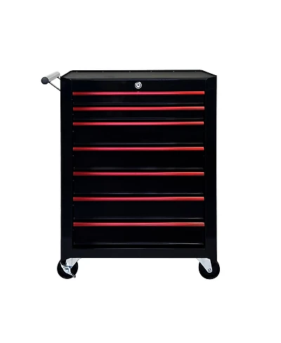 Streamdale Furniture Rolling Metal 7-Drawer Tool Chest Cabinet with Ball Bearing Slides