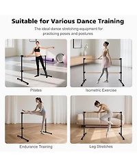 Zeny Solid Wood Ballet Barre With Adjustable Range For Dance Practice