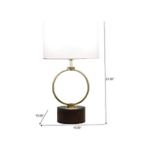 10" Bedroom Table Lamp Nordic Home Creative Romantic Warm Metal Study Room Desk Bedside Lamp