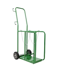 Streamdale Furniture Dual Cylinder Welding Cart with 8" Solid Wheels, 440lb Capacity