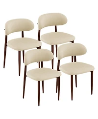Streamdale Furniture Modern Chenille Dining Chairs, Set of 4
