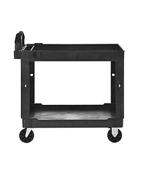 Streamdale Furniture Heavy-Duty Tray Top Service Cart with 550 Lbs Capacity and Wheels