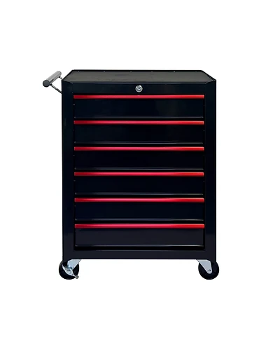 Streamdale Furniture 6-Drawer Rolling Metal Tool Chest and Cabinet