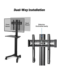 Yescom NexusX Presenter Rolling Tv Stand Mobile Tv Cart for 32" to 65" Lcd Led Screen TVs Office Lecture