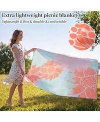 Piscifun Lightweight Portable Waterproof Sandproof Outdoor Picnic Blanket with Storage Bag