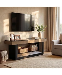 Tribesigns 63" Farmhouse Tv Stand for TVs up to 70"