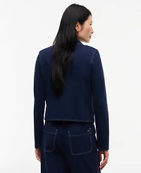 Tommy Hilfiger Women's Ponte-Knit Top Stitch Detail Jacket