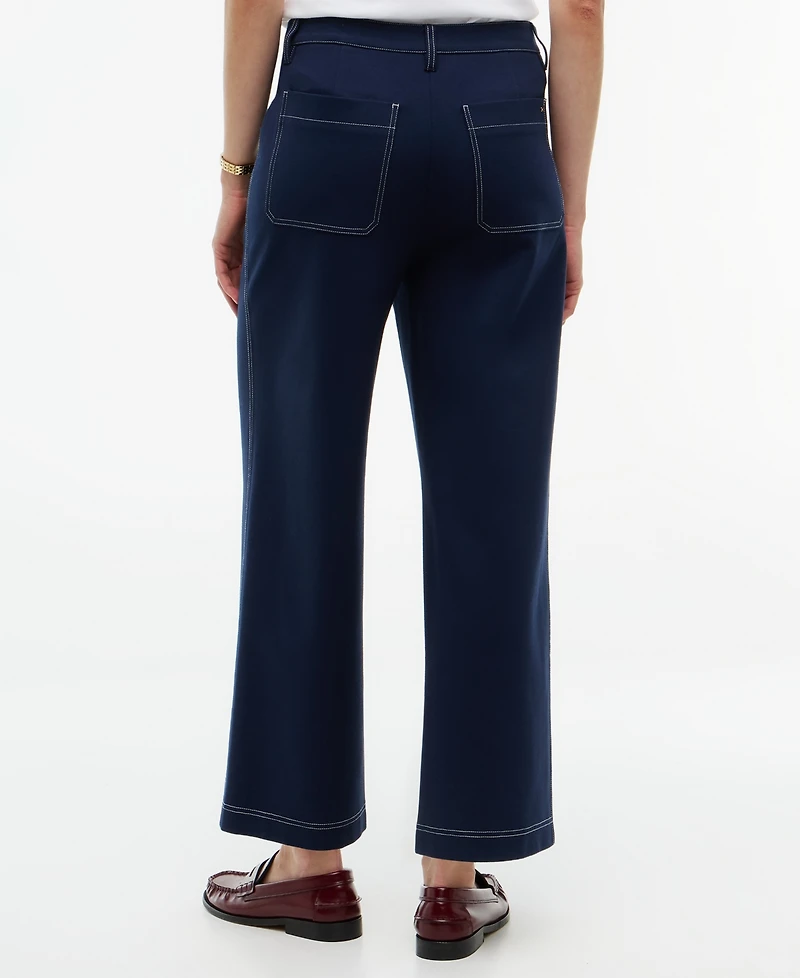 Tommy Hilfiger Women's Ponte Top-Stitch Pants