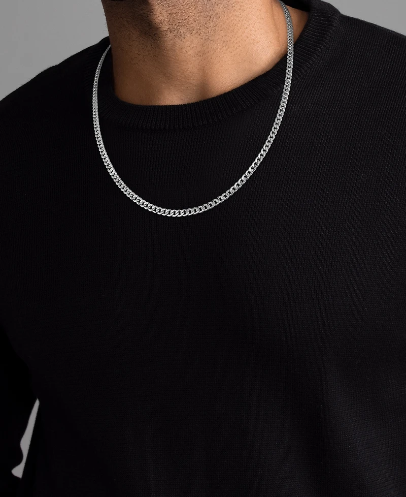 Macy's Double-Sided Cuban Link Chain 20" Necklace 10k Yellow Gold (4mm)