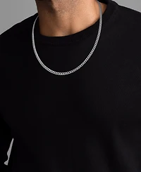 Macy's Double-Sided Cuban Link Chain 20" Necklace 10k Yellow Gold (4mm)