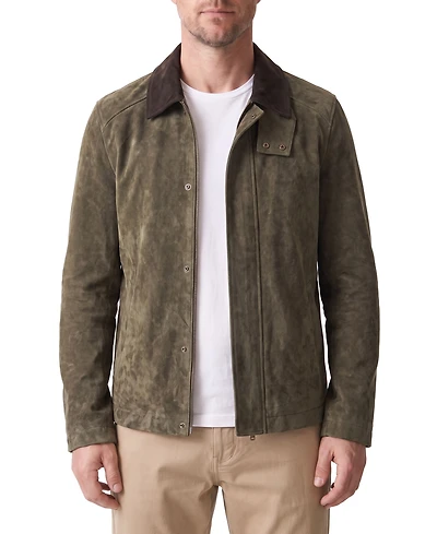 Bagatelle Men''s Suede Stable Rach Regular-Fit Jacket