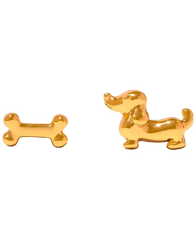 Girls Crew Teeny Tiny Bone Appetit Stud Earrings