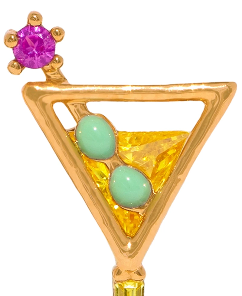 Girls Crew Crystal Dirty Martini Stud Earrings