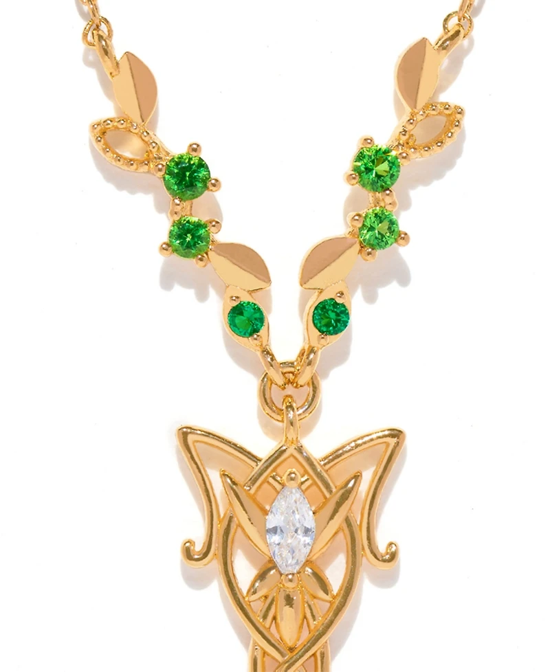 Girls Crew Crystal the Lord of Rings Elven Necklace