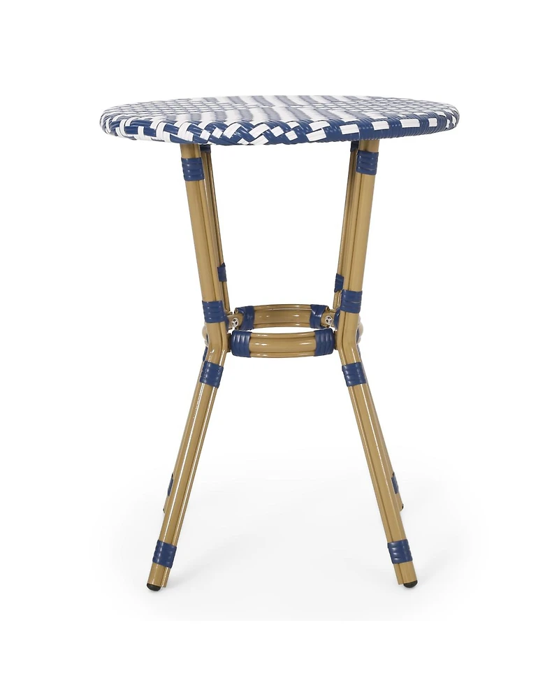 Streamdale Furniture Parisian Outdoor Wicker and Aluminum Bistro Table
