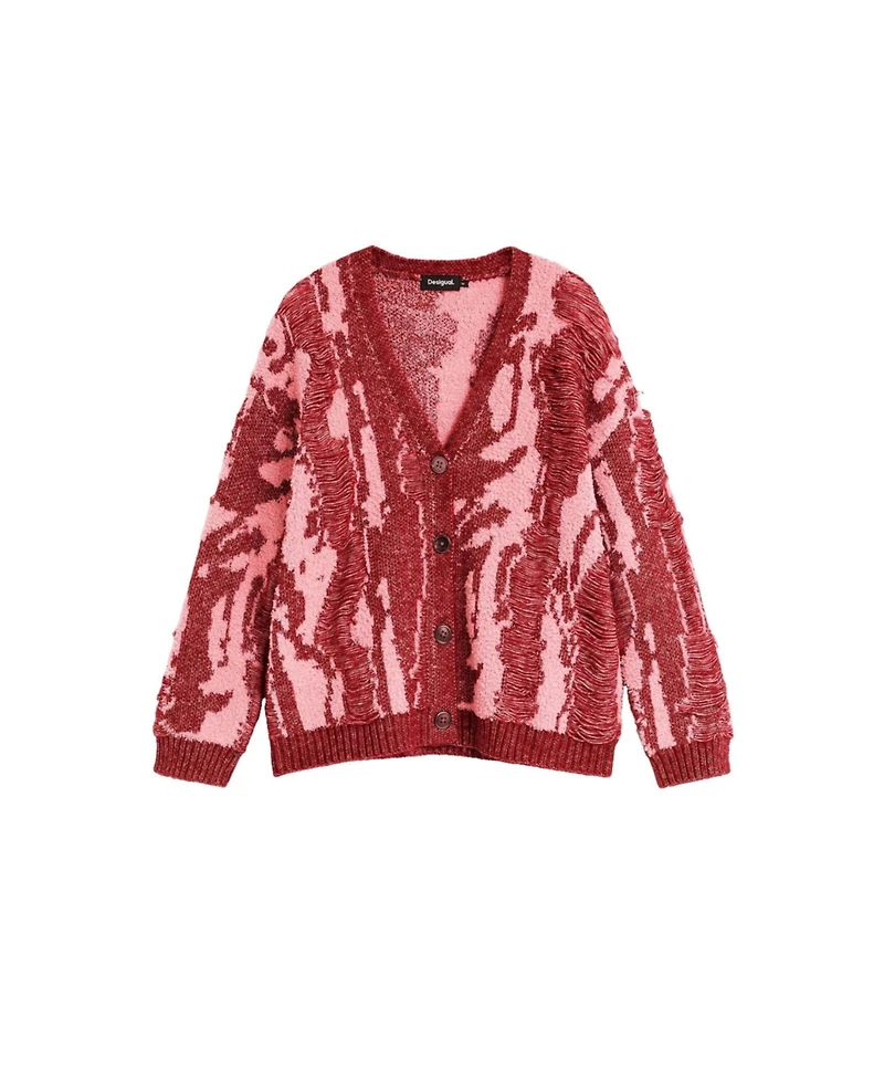 Desigual Women's Chunky-Knit Long-Sleeve Cardigan