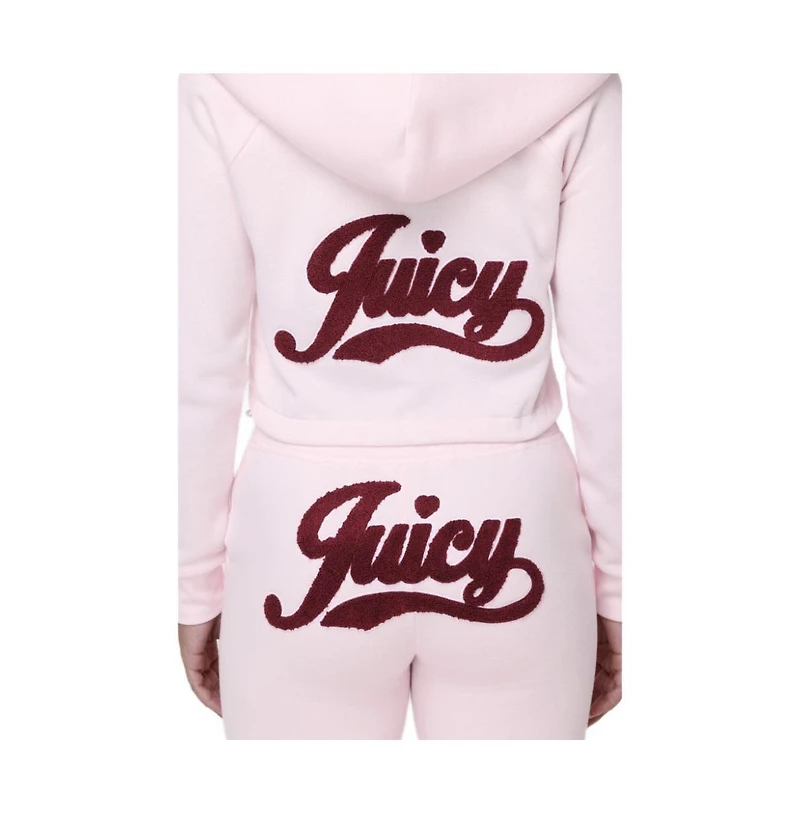 Juicy Couture Women's Cropped Bubble Fleece Hoodie