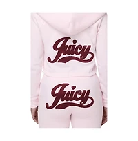 Juicy Couture Women's Cropped Bubble Fleece Hoodie
