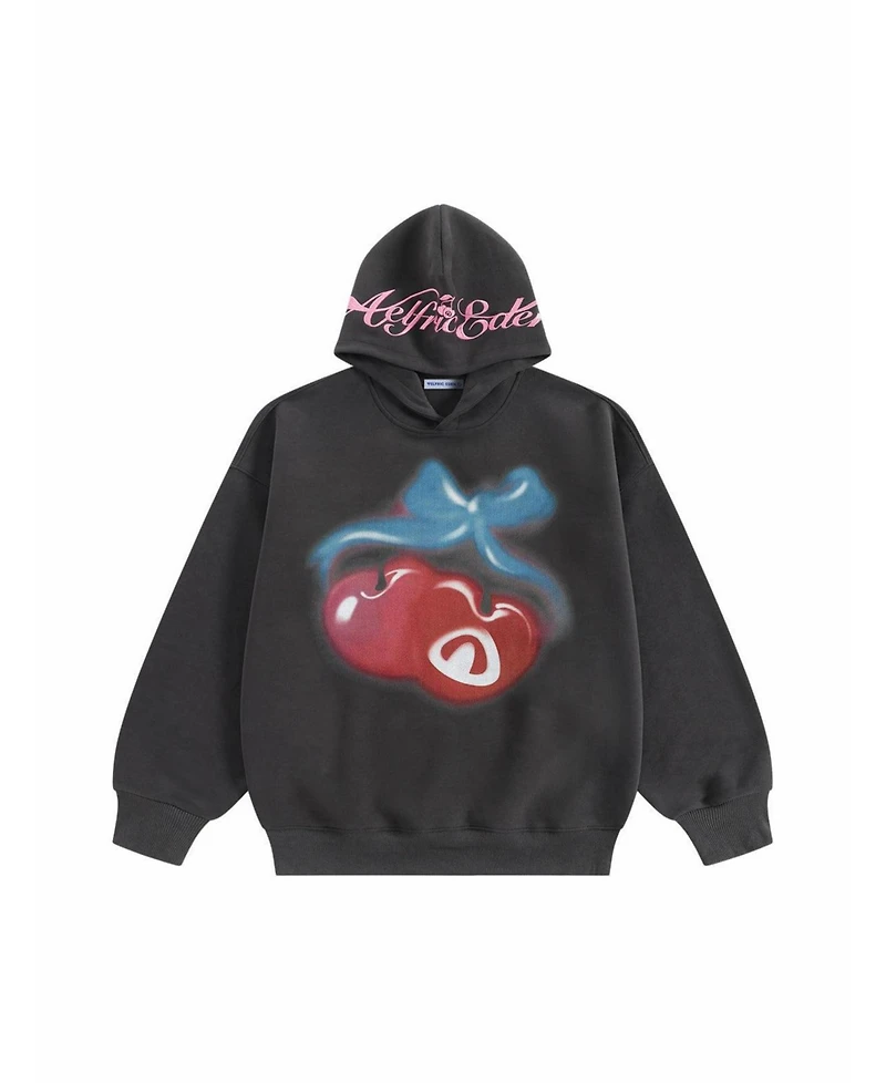 Aelfric Eden Women's Oversized Cherry-Print Pullover Hoodie