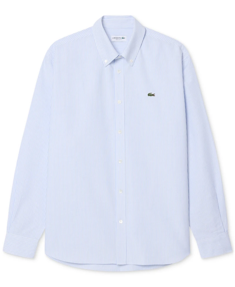 Lacoste Men's Woven Long-Sleeve Button-Down Oxford Shirt