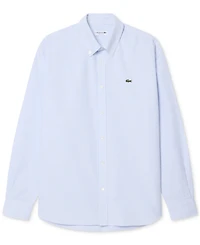 Lacoste Men's Woven Long-Sleeve Button-Down Oxford Shirt