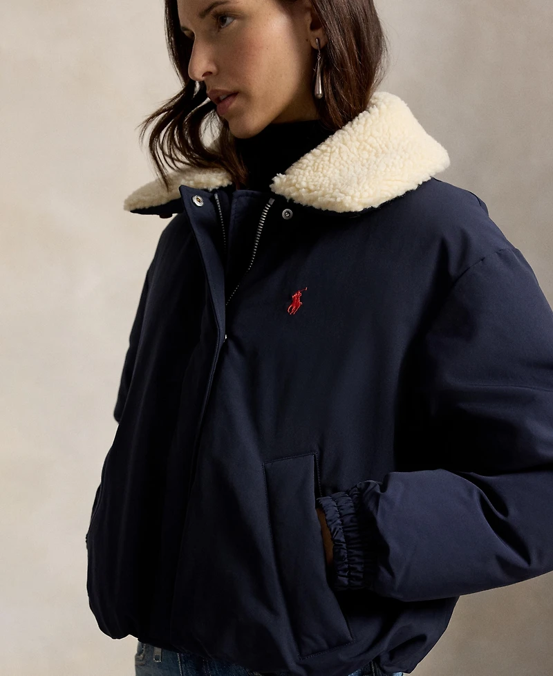 Polo Ralph Lauren Women's Water-Resistant 750-Fill-Power Down High-Pile-Collar Jacket