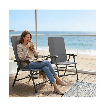 Mountaintop Folding chair, terrace chair set of two, camping chair, outdoor chair