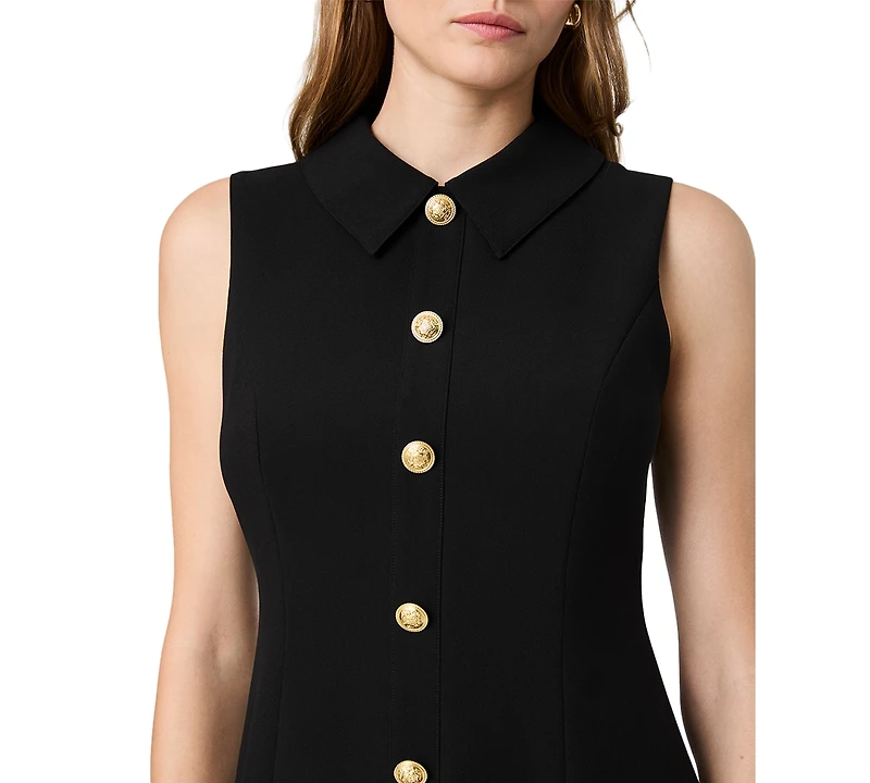 French Connection Women's Azra Twill Collared A-Line Mini Dress