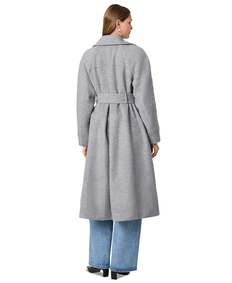 French Connection Women's Gabriella Twill Belted Relaxed Coat