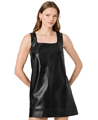 French Connection Women's Madeline Faux Leather Mini Dress