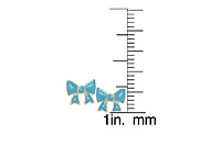 Lily Nily Enamel Bow Stud Earrings in 14K r