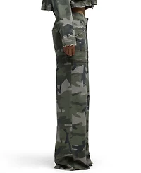 Hudson Jeans Women's Rylee Camo Wide-Leg Low-Rise Pants