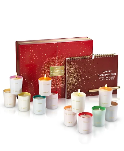 Lovery 14-Piece. Limited Edition Candle Advent Calendar Aromatherapy Gift Set