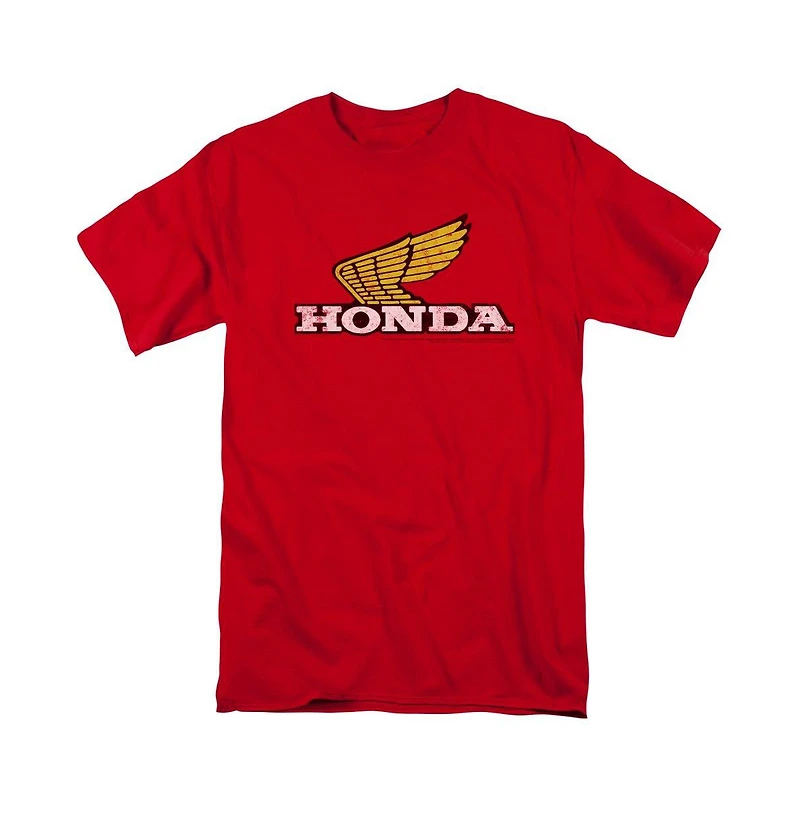 Honda Men's Yellow Wing Logo T-Shirt
