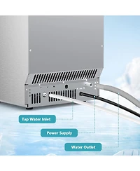 Cowsar Commercial Ice Maker 80 Lbs Per Day 24 Lbs Storage