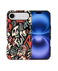 Lisen Phone Case Compatible With Apple Iphone 15 Pro 2 Layer Durable Skull Riot