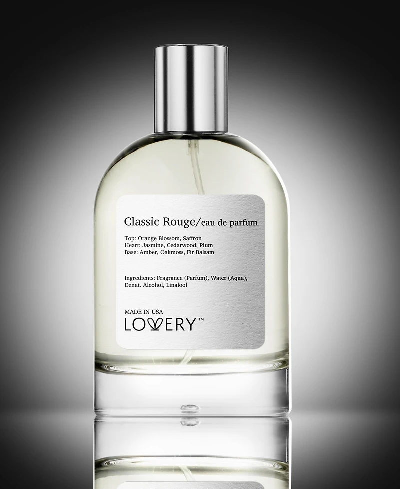 Lovery Classic Rouge Eau de Parfum, Made in Usa, 3.4 oz