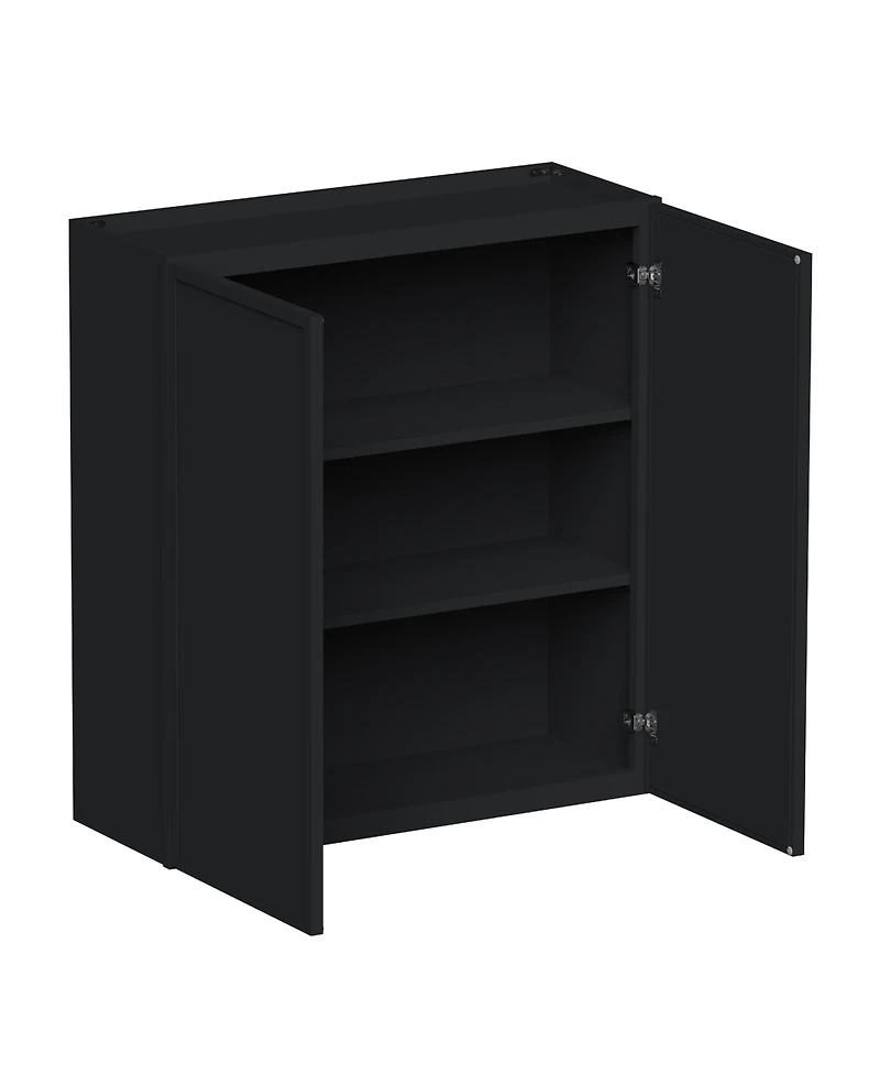 Boyel Living 33"x36" Standard Wall Cabinet 2 Door Shelves, Ready to Assemble Kitchen with Solid Wood Frame, Soft-Close Slides and Hinge