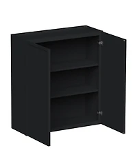 Boyel Living 33"x36" Standard Wall Cabinet 2 Door Shelves, Ready to Assemble Kitchen with Solid Wood Frame, Soft-Close Slides and Hinge