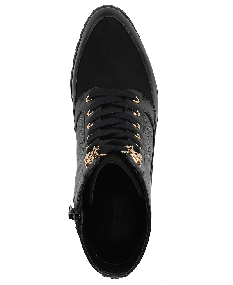 Giani Bernini Women's Karissah Lace-Up Block Heel Booties, Macy's Exclusive