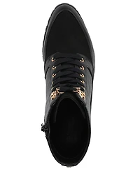 Giani Bernini Women's Karissah Lace-Up Block Heel Booties, Macy's Exclusive