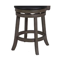 New Classic Furniture Manchester Wood Swivel Counter Stool with Pu Seat