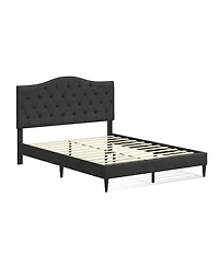 Glenwillow Home Upholstered Complete Bed Queen Stone