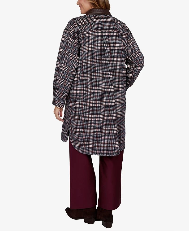 Ruby Rd. Plus Plaid Shirt Jacket